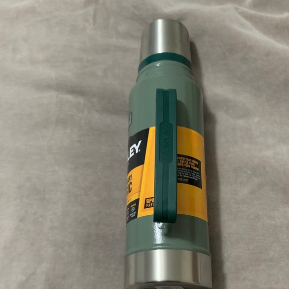Stanley Green and Silver Thermos - Picture 3 of 6